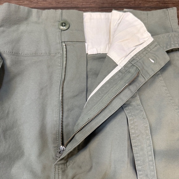 Gap Women's Paperbag Waist Tie Waist Skirt Size 6 Green Tencel Straight Skirt - Picture 5 of 11